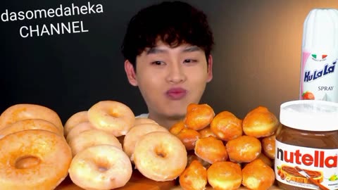 Mukbang sweet donut..
