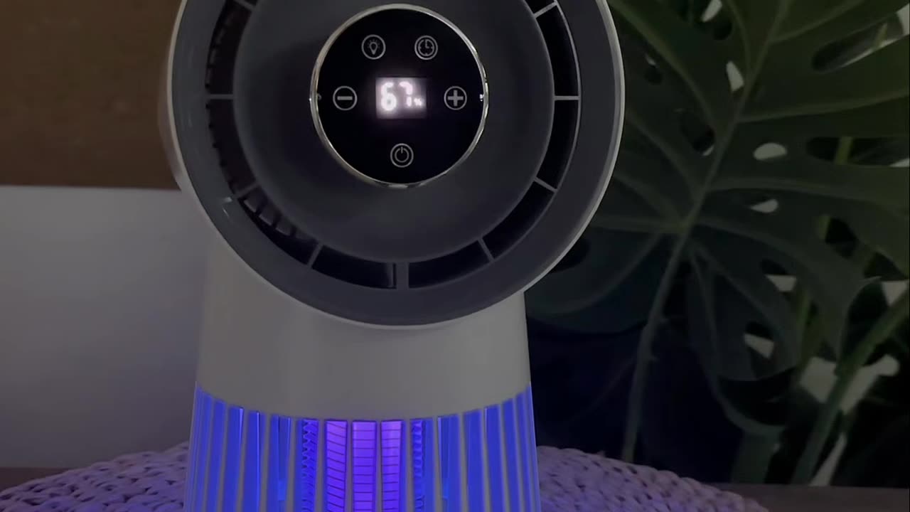 LINK IN description Creative 2-in-1 Mosquito Killing Mini Desk Fan