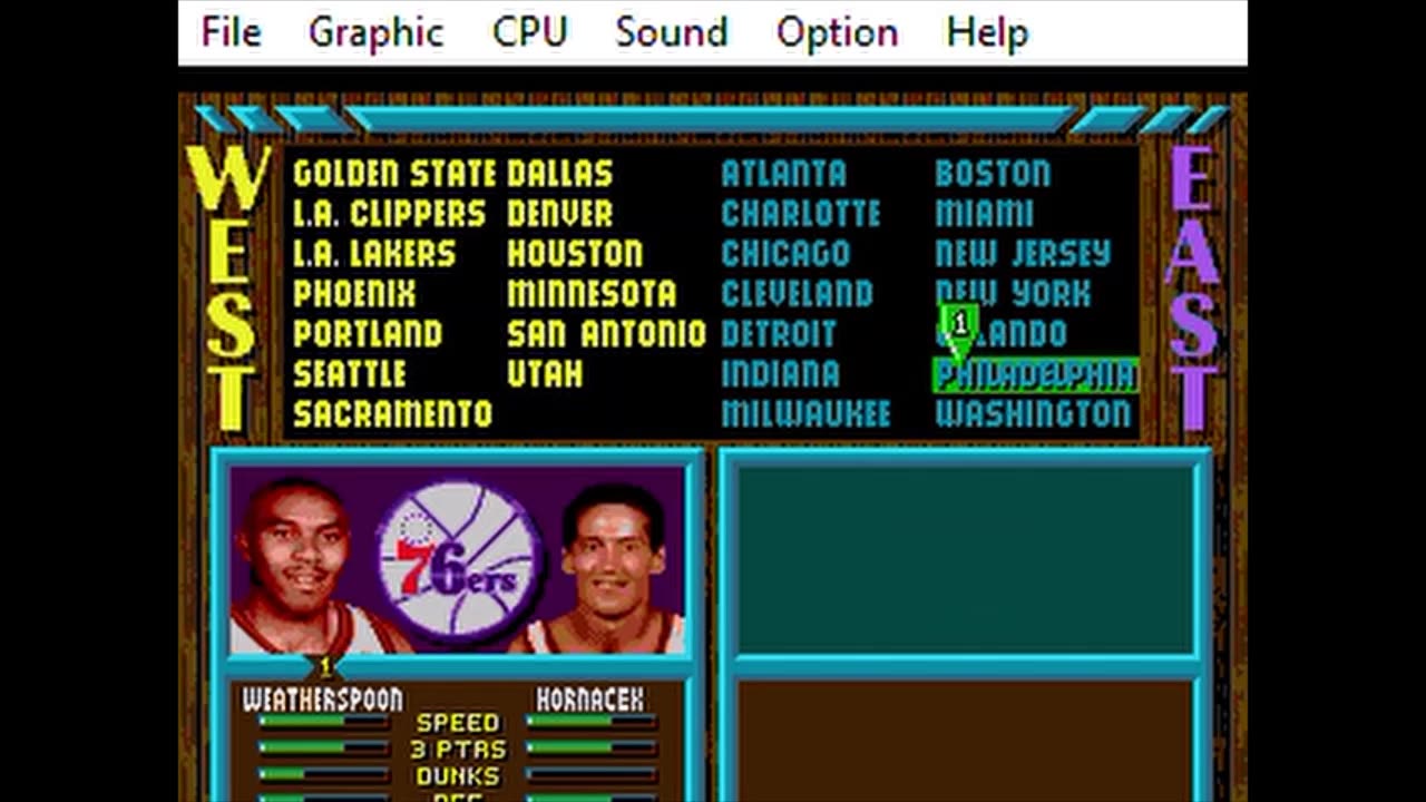 Gens Rom, NBA Jams, retro game