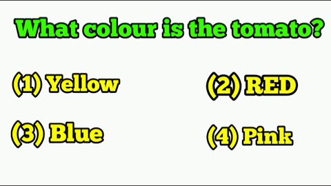 What colour is the tomato? 🤯