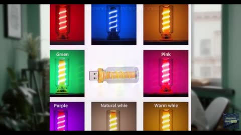USB Light for Car, Retro Car Interior Light with USB C Adapter - Vintage Touch-D