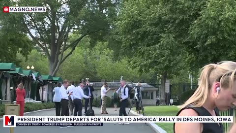 🇺🇸 President Trump departs for 'Salute to America' Rally in des Moines, Iowa [LIVE]