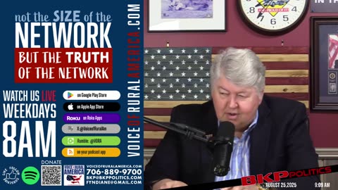 LIVESTREAM - 8:00am ET - Voice of Rural America with BKP