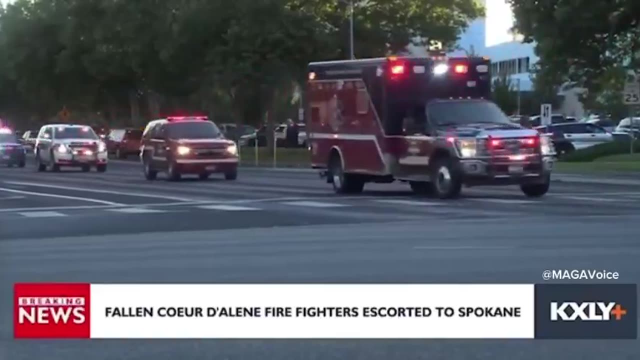 Local & Fed. Law enforcement & firefighters are transporting the fallen Heroes who lost their lives.