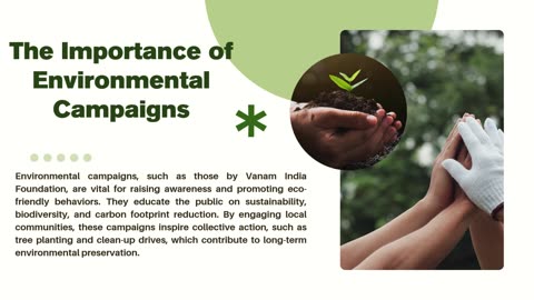 How does campaigns work to create an environmental impact on Greenery things?