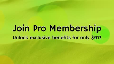 Sunday Freebie - Pro Membership Annual Option (one-time payment)