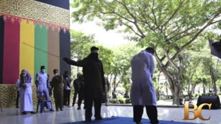 2 men publicly caned for hugging and kissing in Indonesia