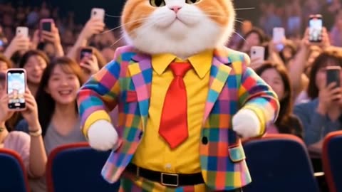 Cute Cat Dance #catshorts #catvideos #catdance