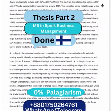 Student Work (Thesis ) | Part 2 JAMK Finland Thesis | Analyzing Fan Impact in Sports Industry|JAMK