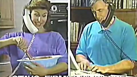 Hands-free telephone headset tv commercial.