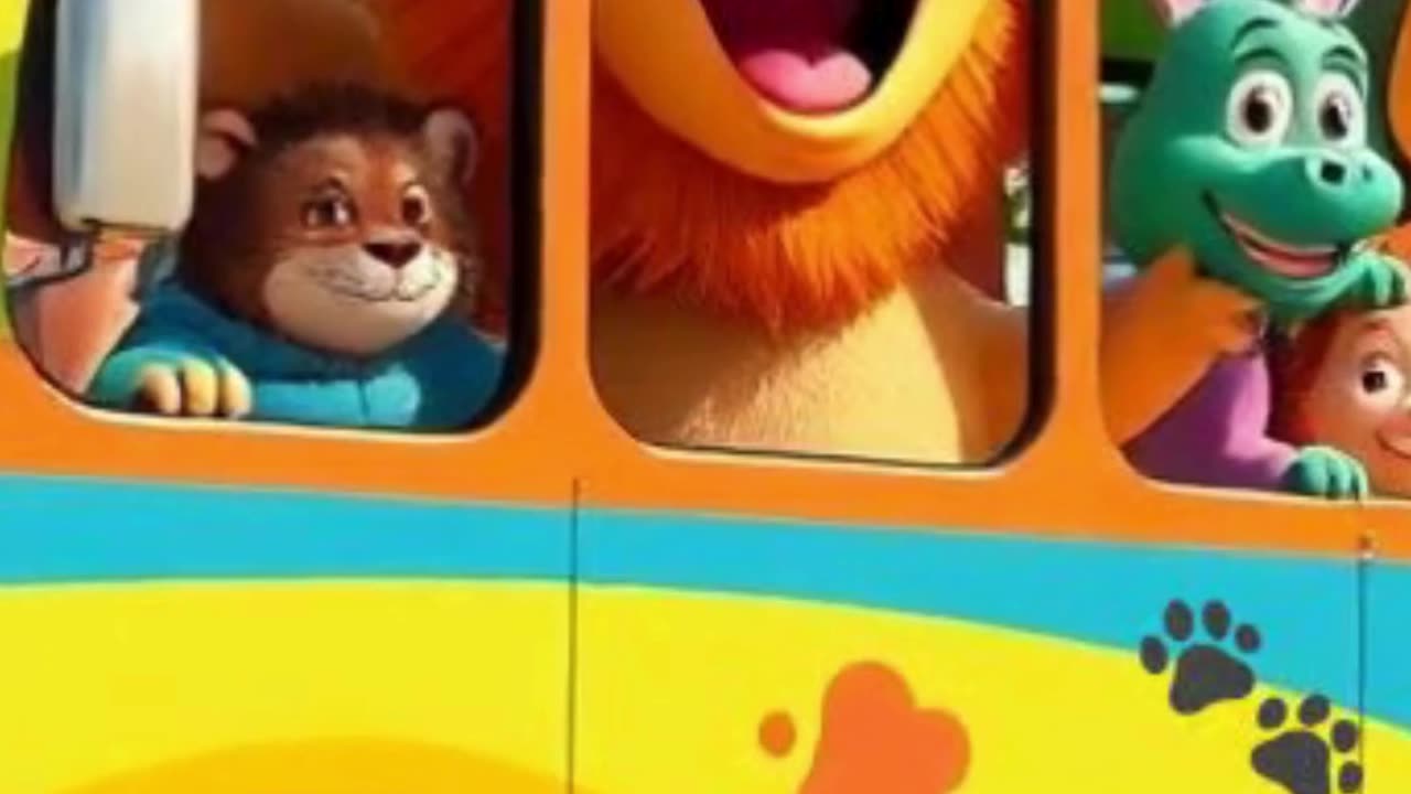 The Animals on the Bus 🚌🦁 | Fun Animal Sounds & Bus Ride Song for Kids
