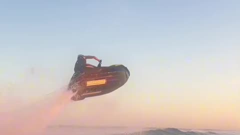 Looks like he's on a motorcycle (via:@ryan.fulker)