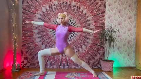 Gymnastics stretching plastic-Erotic yoga