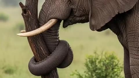 Hero Elephant Saves A Deadly Drowns lion!