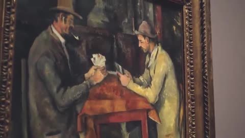 Anne Robbins, the curator, discusses Cézanne's painting of card players. #ArtTalk #Cézanne
