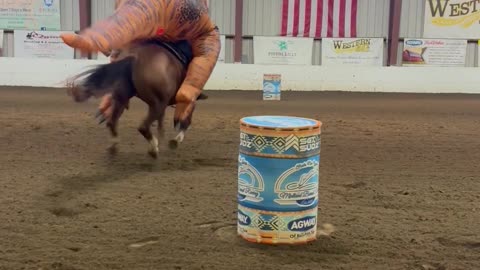 Barrel Racing T-Rex