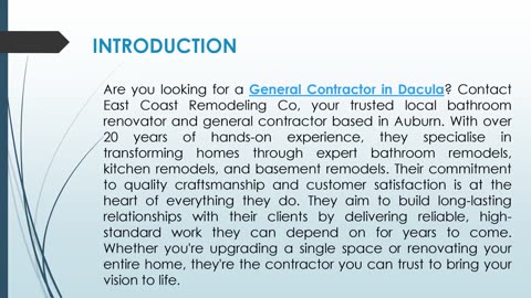 Are you looking for a General Contractor in Dacula?