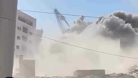 Israeli warplanes have destroyed the Al-Sousi residential tower