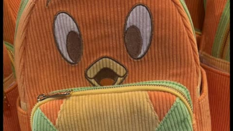 Disney Parks Loungefly Florida Orange Bird Corduroy Backpack #shorts
