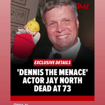 Rip to jay north the original Dennis the menace ripto him 🙏🕊🕯🪦🎥🎬04/13/25