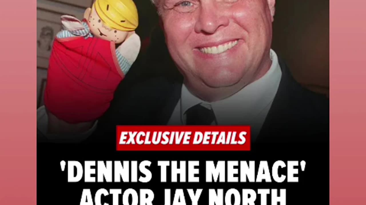 Rip to jay north the original Dennis the menace ripto him 🙏🕊🕯🪦🎥🎬04/13/25