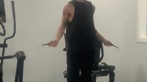 round 1 of 10 from hiit workout #1 ✝️