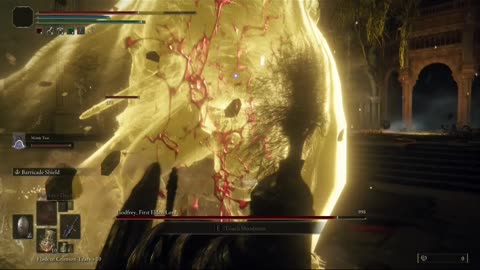 Elden Ring NG+1 | Godfrey, First Elden Lord boss w/Mimic Tear #eldenring #eldenringbosses #shorts