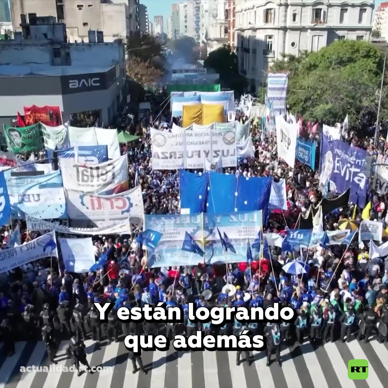 🇦🇷 Los sindicatos argentinos celebran una marcha por el Día del Trabajo
