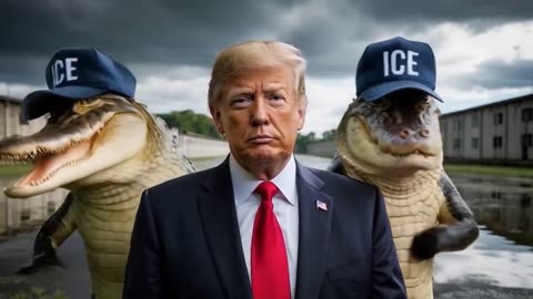 🇺🇸 🎵 🐊 President Trump Visits 'Alligator Alcatraz" in the Florida Everglades 🎶