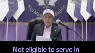 Not ELIGIBLE to SERVE and CAPACITY in the NEW COURTS established under NATURAL LAW.