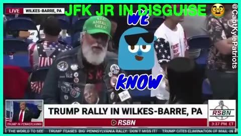 John F Kennedy Jr at Trump Rally Wilkes-Barre PA