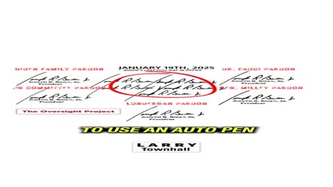 Biden Really Was Dead - Auto-Pen Conspiracy