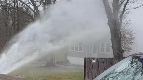 Police Respond To Burst Water Main