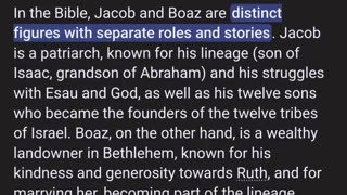 Jacob and Boaz - Jordan Maxwell