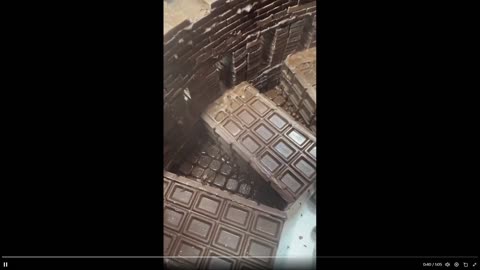 Wacky but cool: A chocolate coliseum - imagine all of that chocolate
