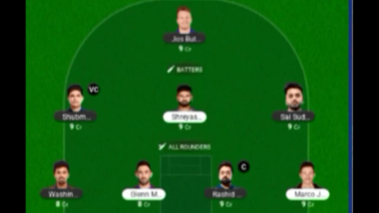 GT VS PBKS DREAM11