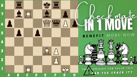 Can you checkmate in 1 move? (P.4) (White to play)♟️