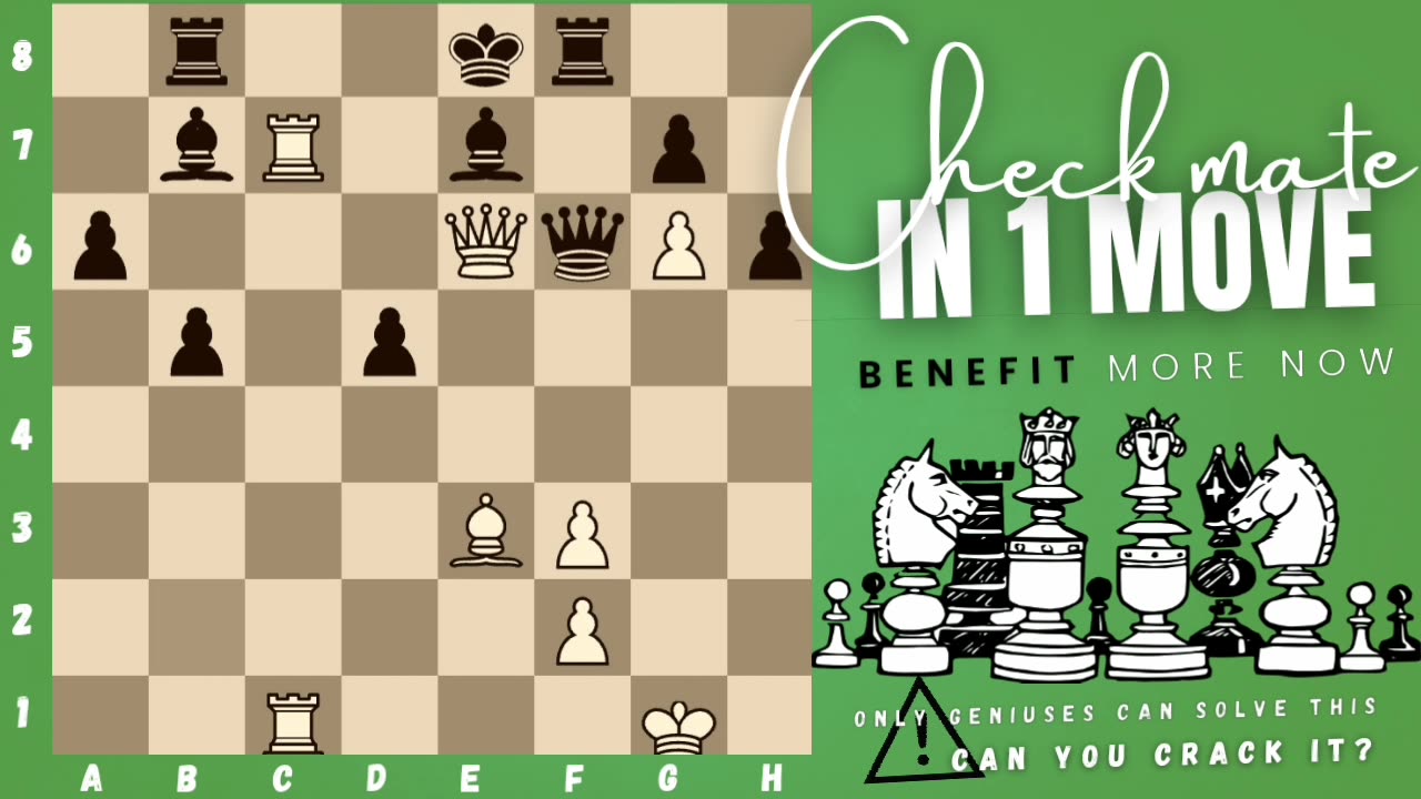 Can you checkmate in 1 move? (P.4) (White to play)♟️