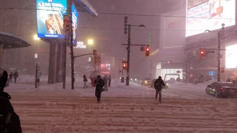 【4K】Toronto Wild Winter Storm Walk ❄️ Downtown Buried in Snow Canada 🇨🇦