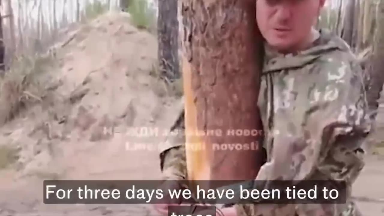 😱🔗 Ukraine Russia War | Captured Russian Troops Left Handcuffed to Trees | RCF
