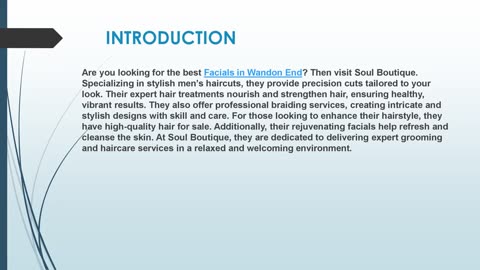 Looking for the best Facials in Wandon End