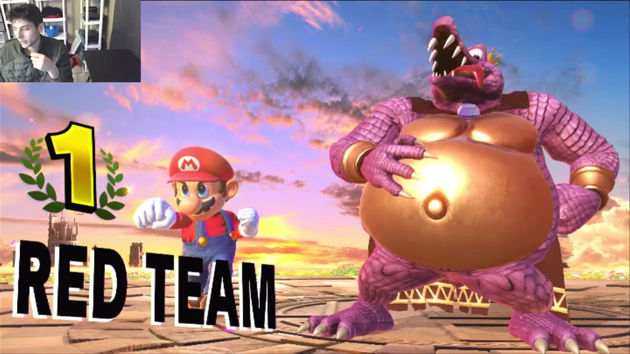 King K. Rool And Mario VS Sonic And Pikachu The Pokemon In A Super Smash Bros Ultimate Match