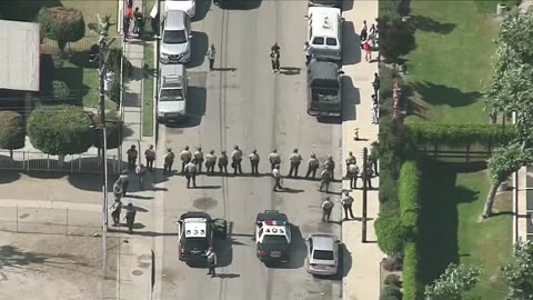 Aerials of Los Angeles Anti-ICE Protests