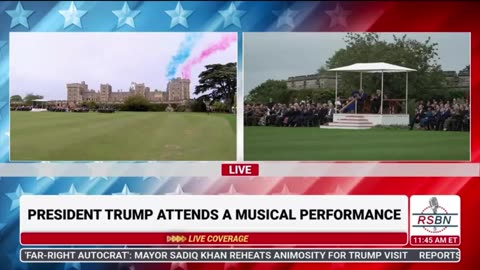 91825 Terry Reports - President Trump and Melania in England