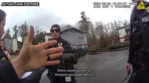 Fake Amazon Delivery Ends in Every Parent's Worst Nightmare - EWU Bodycam (360p, h264)