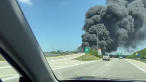 🚨 BREAKING: MASSIVE CRASH - BLACK SMOKE TOWERS OVER COLUMBUS OHIO