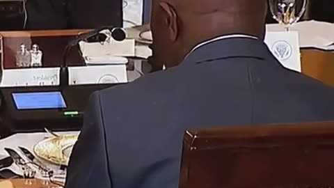 Trmap Is Funny President He SAy Your English Is So Good To The President Of Southafrica