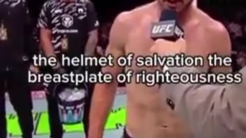 UFC FIGHTER BRYCE MITCHELL PROCLAIMING JESUS in front of a massive Muslim crowd in Abu Dhabi
