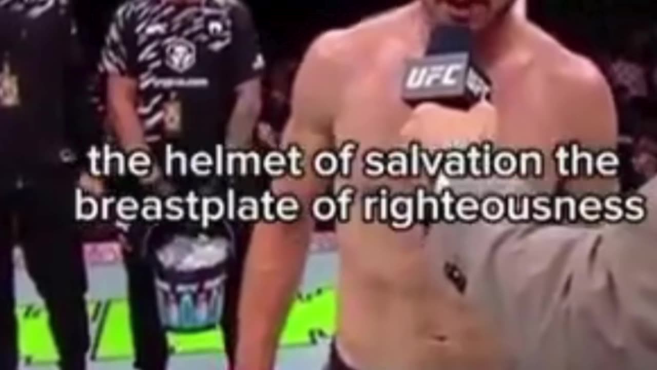 UFC FIGHTER BRYCE MITCHELL PROCLAIMING JESUS in front of a massive Muslim crowd in Abu Dhabi