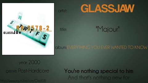 GLASSJAW - MAJOUR 1998 [STUDIO DEMO WB] HD